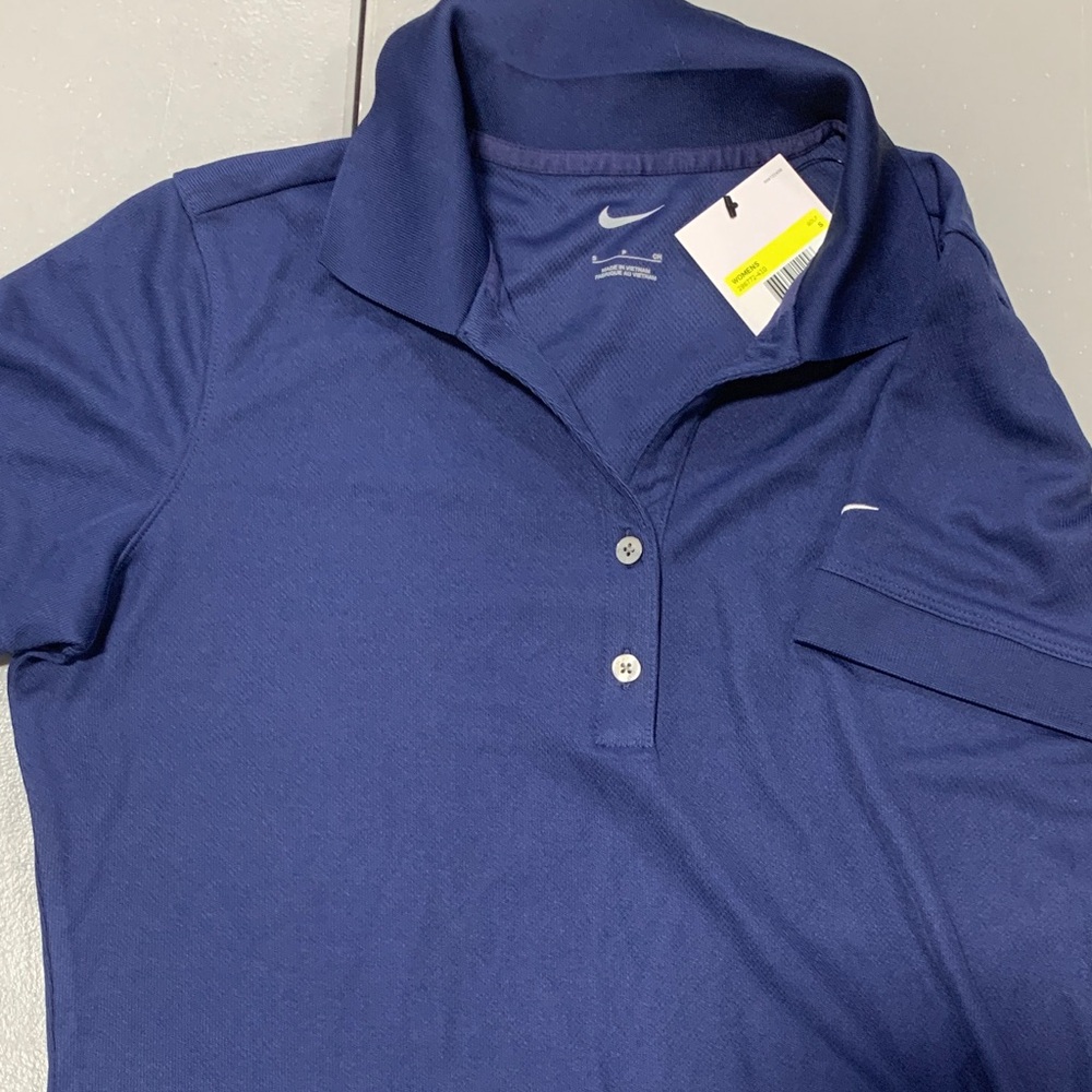 Nike Women's Blue Polo Blouse